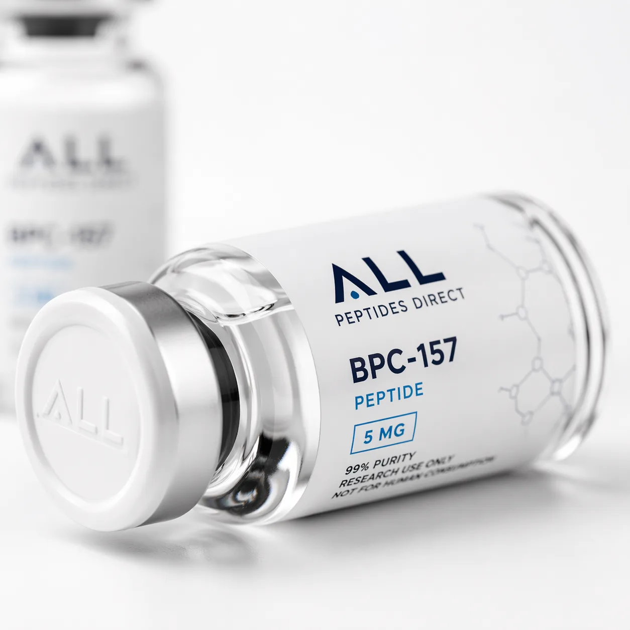 Research-grade peptide vial